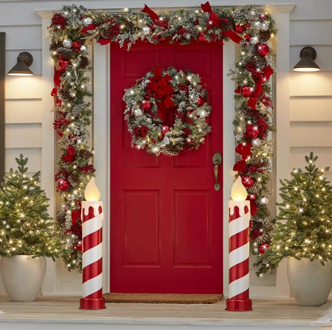 2 Velas Cintilantes de Bastão de Doces