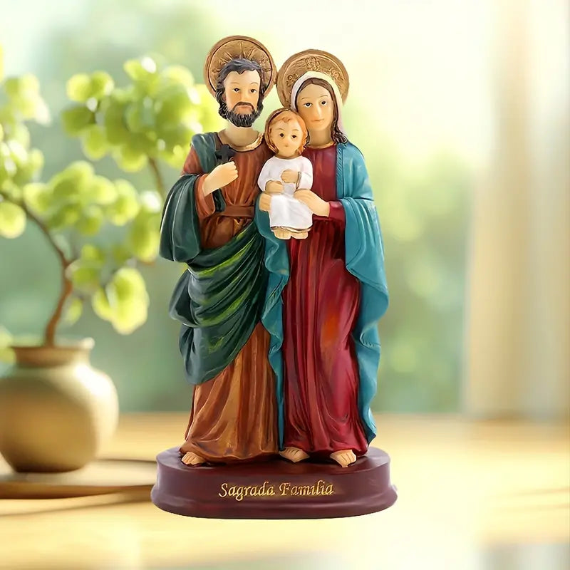 Presépio de Resina Sagrada Familia