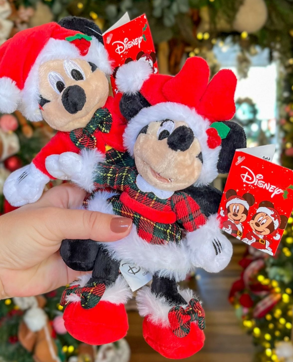 Casal Mickey e Minnie Natalinos