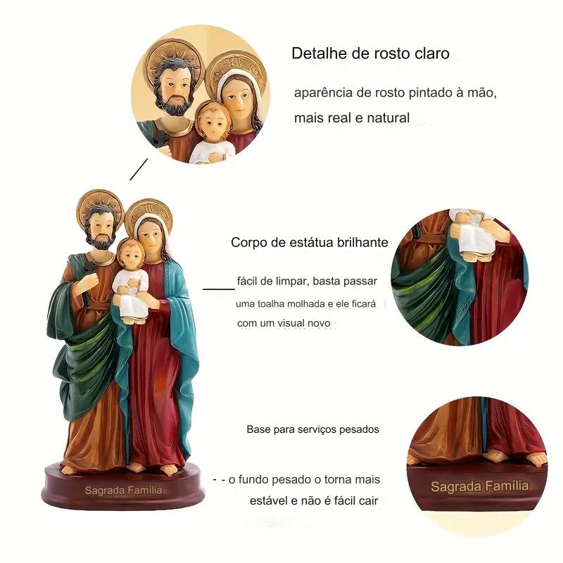 Presépio de Resina Sagrada Familia