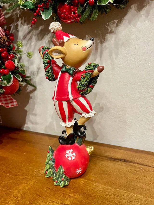 Resina rena natal coleção circus 30,5cm