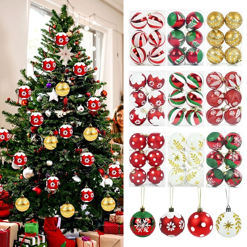 Kit 6 Peças Bolas De Natal