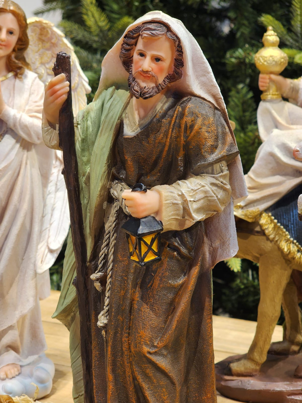 PRESÉPIO EM RESINA 11 PÇS  LUXO