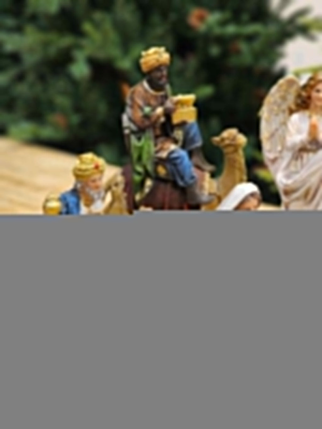 PRESÉPIO EM RESINA 11 PÇS  LUXO